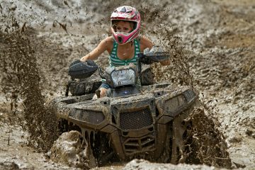 ATV Beginner Guide – New rider on trail in forest terrain