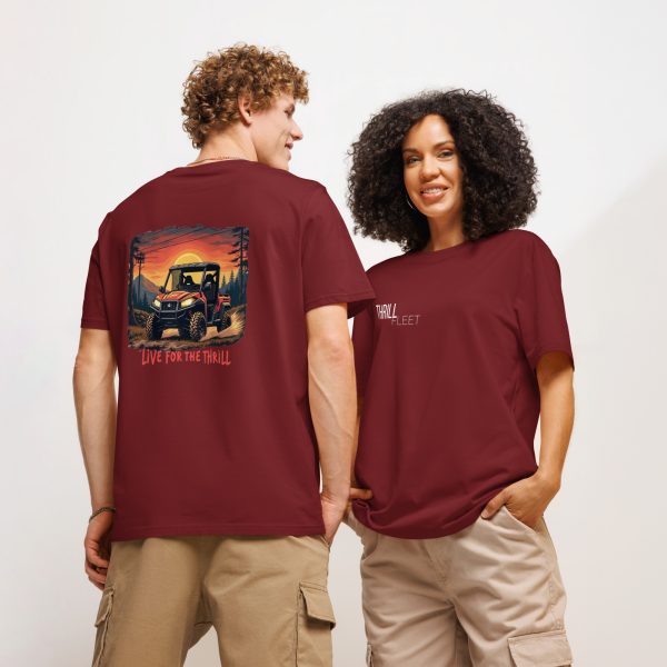 Live for the Thrill ThrillFleet Unisex T-Shirt Organic Cotton - Image 4
