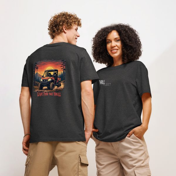 Live for the Thrill ThrillFleet Unisex T-Shirt Organic Cotton - Image 3