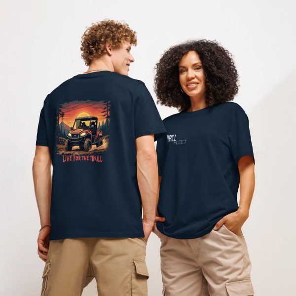 Live for the Thrill ThrillFleet Unisex T-Shirt Organic Cotton - Image 2