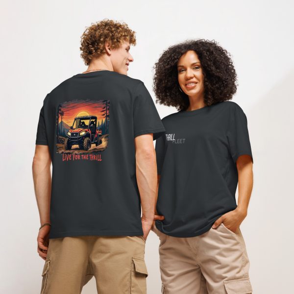 Live for the Thrill ThrillFleet Unisex T-Shirt Organic Cotton - Image 5