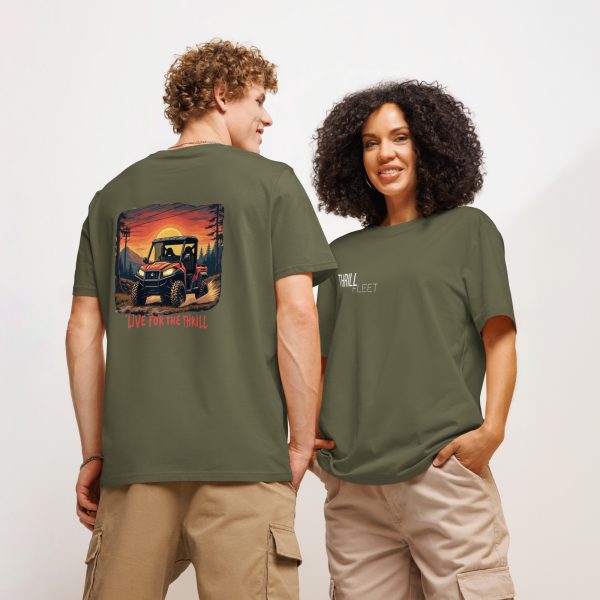 Live for the Thrill ThrillFleet Unisex T-Shirt Organic Cotton - Image 9