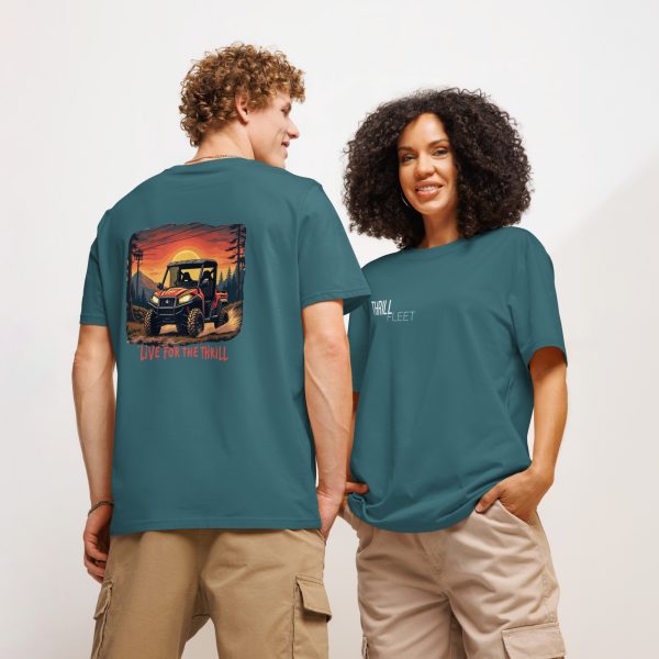 Live for the Thrill ThrillFleet Unisex T-Shirt Organic Cotton - Image 8