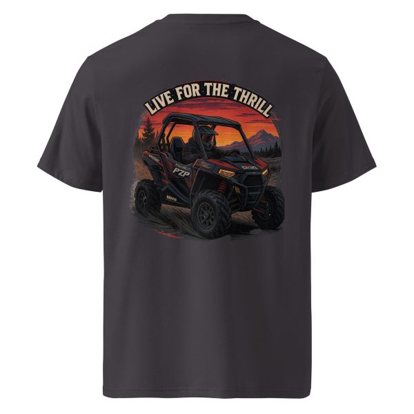 Live for the Thrill Unisex organic ribbed neck t-shirt - Image 23