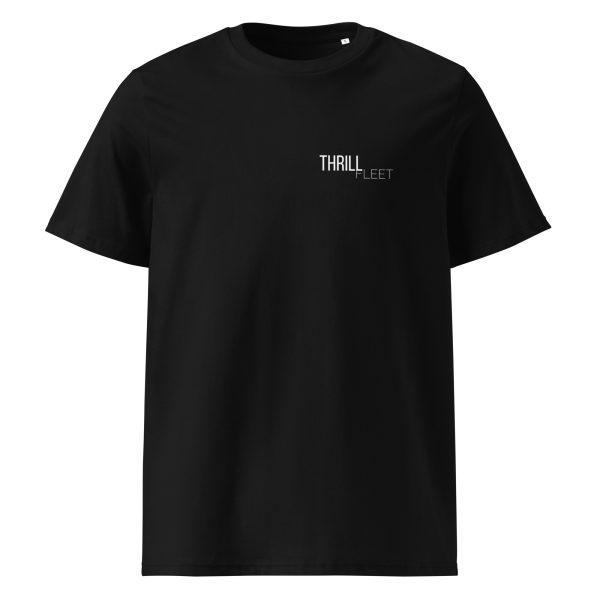 Live for the Thrill Unisex organic ribbed neck t-shirt - Image 2