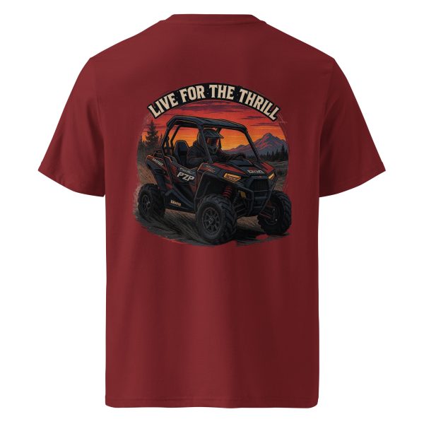 Live for the Thrill Unisex organic ribbed neck t-shirt - Image 15