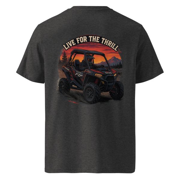 Live for the Thrill Unisex organic ribbed neck t-shirt - Image 11