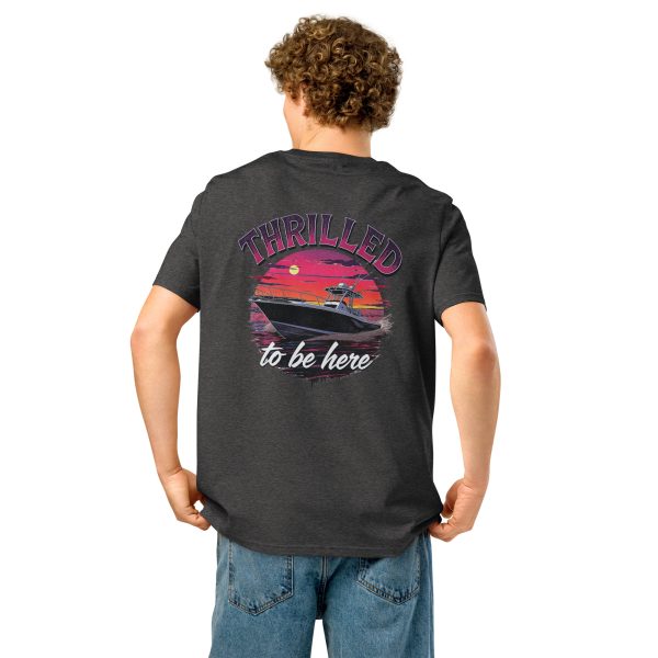 Thrilled to be Here Unisex organic ribbed neck t-shirt - Image 9