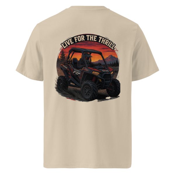 Live for the Thrill Unisex organic ribbed neck t-shirt - Image 42