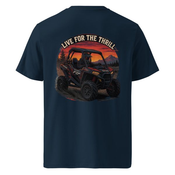 Live for the Thrill Unisex organic ribbed neck t-shirt - Image 7