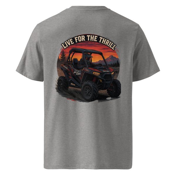 Live for the Thrill Unisex organic ribbed neck t-shirt