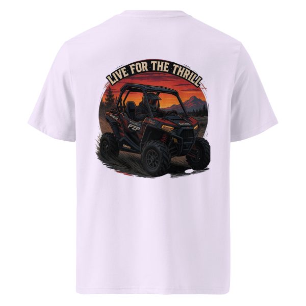 Live for the Thrill Unisex organic ribbed neck t-shirt - Image 54
