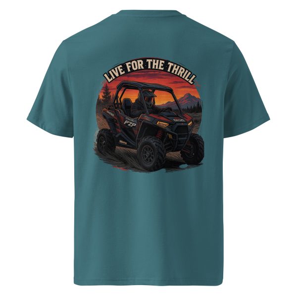 Live for the Thrill Unisex organic ribbed neck t-shirt - Image 31