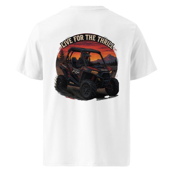 Live for the Thrill Unisex organic ribbed neck t-shirt - Image 58
