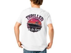 Thrilled to be Here Unisex organic ribbed neck t-shirt