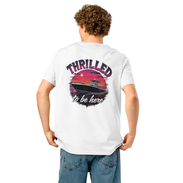Thrilled to be Here Unisex organic ribbed neck t-shirt