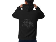 Unisex eco raglan hoodie SxS