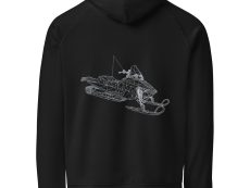 Snowmobile Unisex eco raglan hoodie