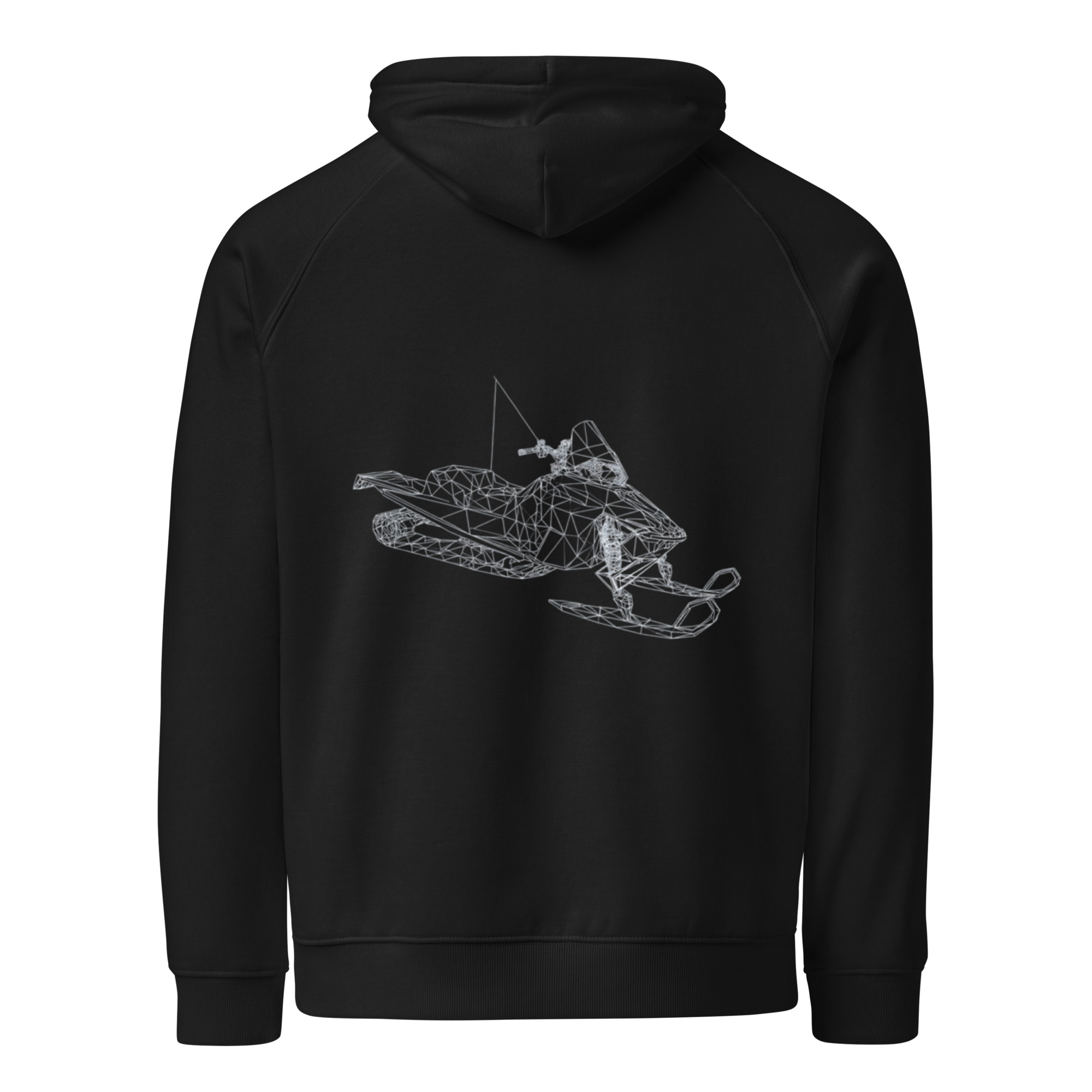 Snowmobile Unisex eco raglan hoodie
